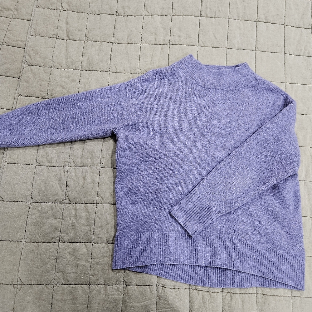 Uniqlo Lavender Purple Cowl Neck Sweater